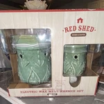 Red Shed Jade Ceramic Crock Electric Wax Melt Warmer Green Floral Scents. Fixed Price $14.99.