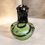 La-tee-da Effusion Fragrance Lamp Jade And Black Glass Cathedral Crown 50213. Fixed Price $30.00.