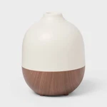 White Top And Woodgrain Base 300ML Large Diffuser - Threshold. Fixed Price $27.99.