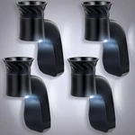 Hohean 4 Pcs Wall Fragrance Plug With Night Light Compatible Bath Black. Fixed Price $43.99.