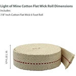 Genuine Red Stitch Cotton Wick, 7/8" X 6' For Oil Lanterns. Fixed Price $22.39.