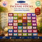 Satya Original Incense Sticks Dozen Pack Box 180 Grams 12 15G. Fixed Price $14.99.