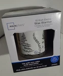 Mainstays White Fern Themed Elect Wax Warmer New Botanic Aromatic. Fixed Price $17.99.