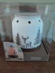 New Ambi Escents Full Size Wax Warmer With Deer & Trees Design. Fixed Price $20.00.