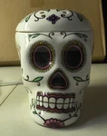 Scentsy Sugar Skull Full Size Wax Warmer Retired Dia De Los Muertos Calavera. Fixed Price $24.95.