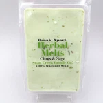 Swan Creek Candle Co Citrus & Sage Herbal Melts Break Apart Natural Soy Wax. Fixed Price $8.89.