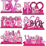 6 Pcs Valentine's Day Table Decoration Wooden Centerpiece For.... Fixed Price $16.97.