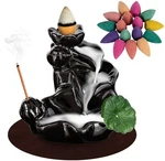 DK177 Waterfall Incense Holder Backflow Cone Ceramic Burner Handcrafted Porce.... Fixed Price $17.09.
