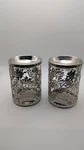 Slatkin & Co Fragrance Oil Warmer Silver Metal Lot 2 Tea Light. Fixed Price $16.14.