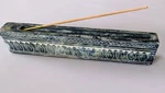 Vintage Hand Carved Stone Aroma-stick Burner Signed By Artist. Brazil 9.5"X1"X2". Fixed Price $19.00.
