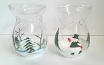 Hurricane Wax Cube Melt Candle Warmer Set Of 2 Winter Theme Unbranded Pre-owned. Fixed Price $24.99.