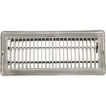2-HOME Impressions In. X Satin Nickel Steel Floor Register 1FL0410SN-NH. Fixed Price $42.89.