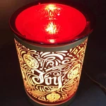 Scentsy Rejoice Wax Warmer Red & Gold Glass Holiday Christmas Glo No Base. Fixed Price $40.84.