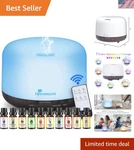 500ML Essential Oil Diffuser With 7 Color Led Lights - Perfect For Home & Office. Fixed Price $46.99.