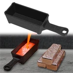 50 Oz Troy Ounce Cast Iron Loaf Bar Ingot Mold Crucible With Handle For Melti.... Fixed Price $33.04.
