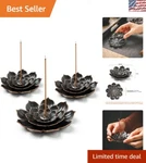 3-PACK Lotus Incense Sticks Holder Stylish & Multifunctional Aromatherapy. Fixed Price $13.49.